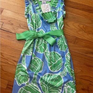 Gretchen Scott Designs Blue and Green Mini Dress